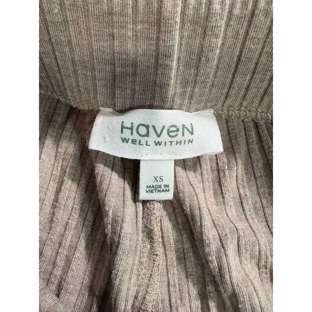 Haven Well Within Ribbed Knit Jogger Pants Loungewear Women's Size XS Gray - Picture 6 of 8
